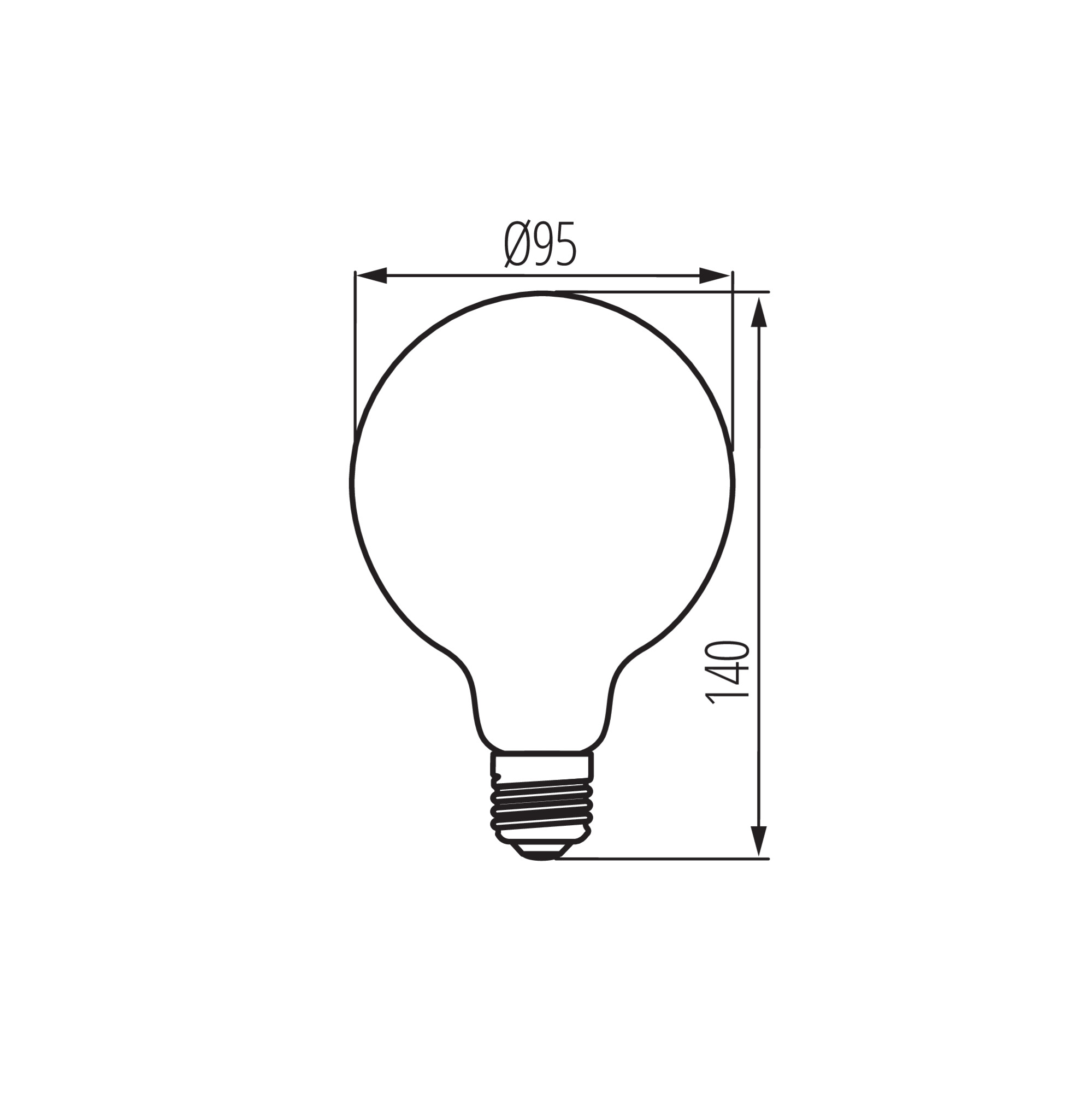 LED източник на светлина — технически чертеж